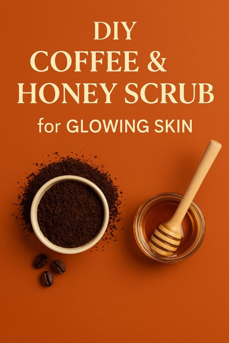 DIY coffee and honey scrub for glowing even-toned dark skin